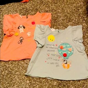 Zara 18-24t tee shirts